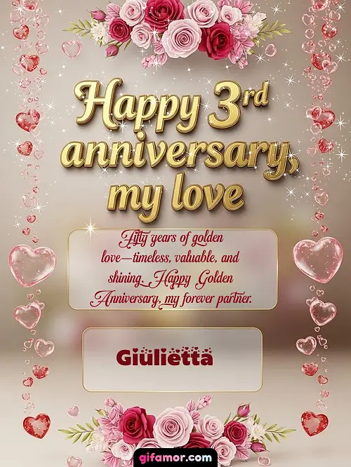 Happy 4st anniversary, my love Giulietta