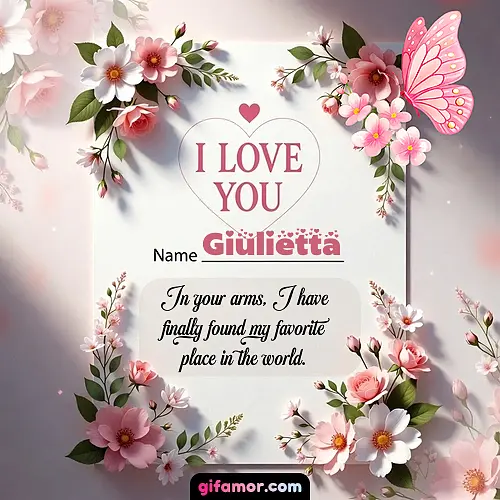 I love you IV Giulietta