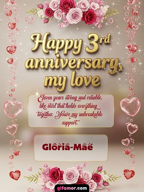 Happy 4st anniversary, my love Gloria-Mae