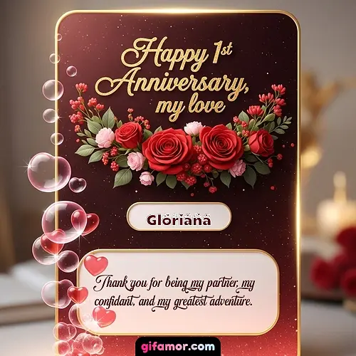 Happy 1st anniversary, my love II Gloriana