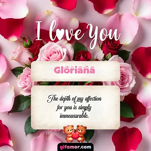 I love you V Gloriana