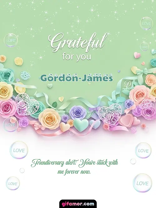 Grateful for you! III Gordon-James