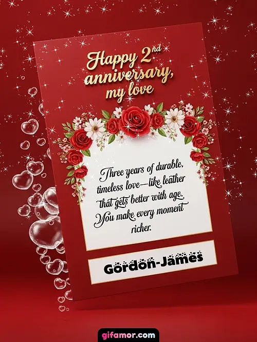 Happy 2st anniversary, my love II Gordon-James