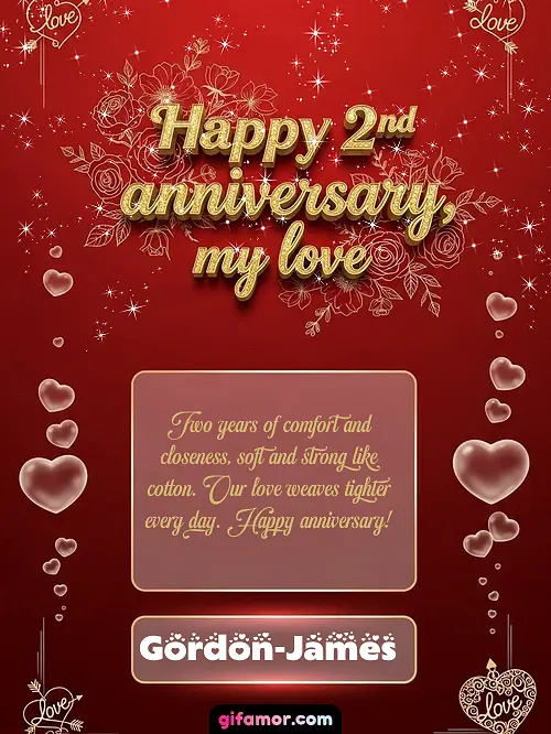 Happy 2st anniversary, my love III Gordon-James