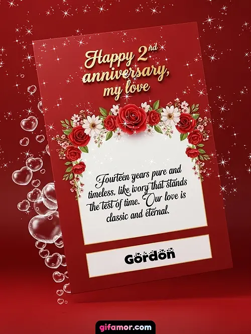 Happy 2st anniversary, my love II Gordon