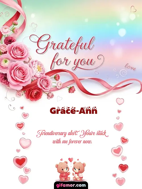 Grateful for you! II Grace-Ann