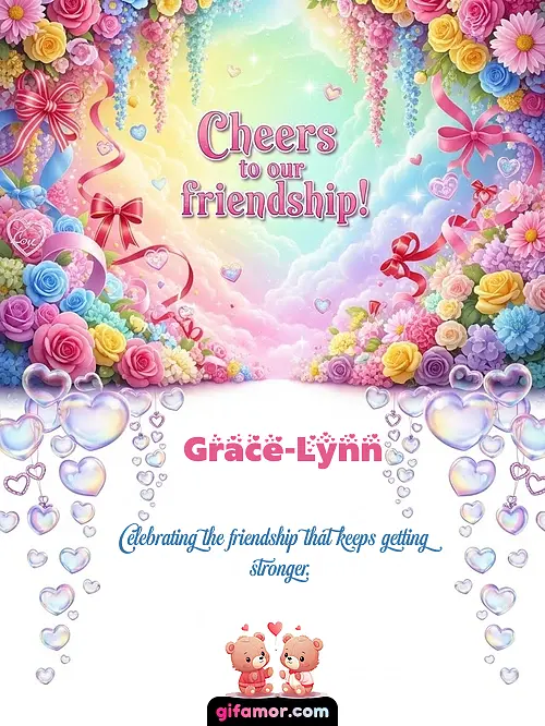 Cheers to our friendship! I Grace-Lynn