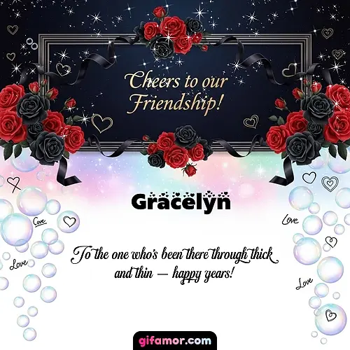 Cheers to our friendship!  V Gracelyn