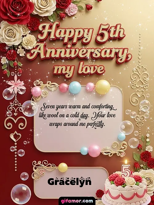 Happy 5st anniversary, my love Gracelyn