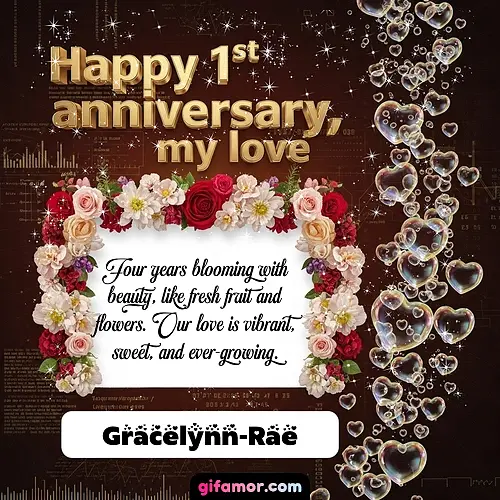 Happy 1st anniversary, my love IV Gracelynn-Rae