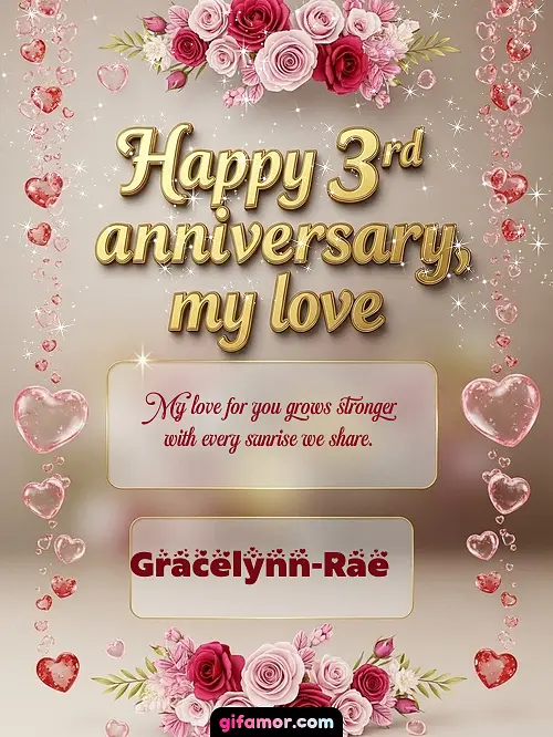 Happy 4st anniversary, my love Gracelynn-Rae