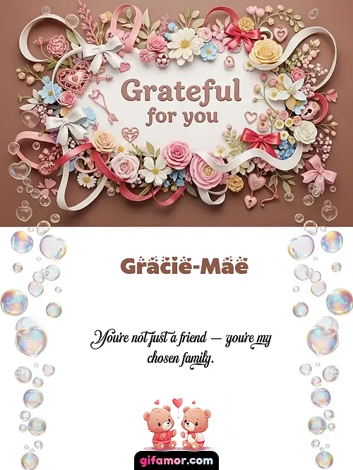 Grateful for you Gracie-Mae