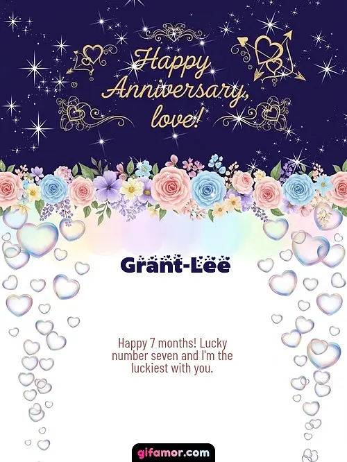 Happy anniversary, love! Grant-Lee