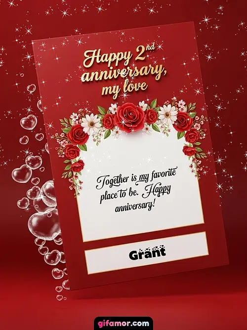 Happy 2st anniversary, my love II Grant