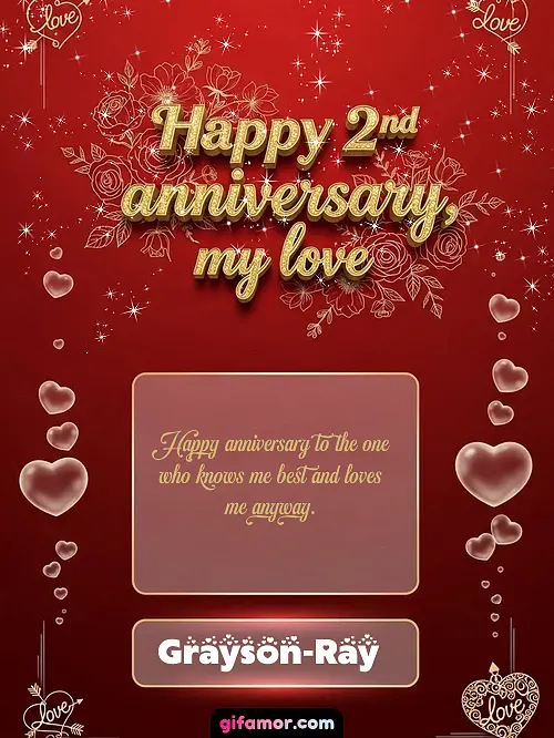Happy 2st anniversary, my love III Grayson-Ray