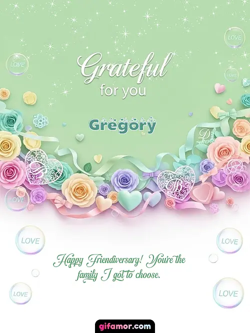 Grateful for you! III Gregory