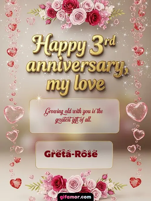 Happy 4st anniversary, my love Greta-Rose