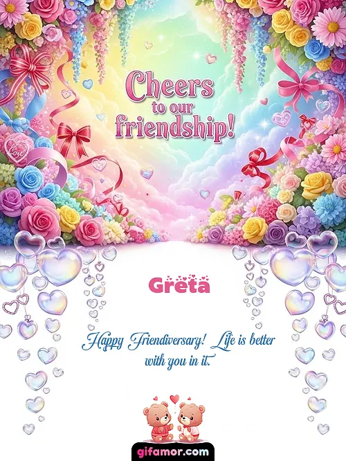Cheers to our friendship! I Greta