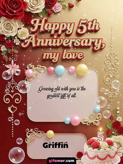 Happy 5st anniversary, my love Griffin