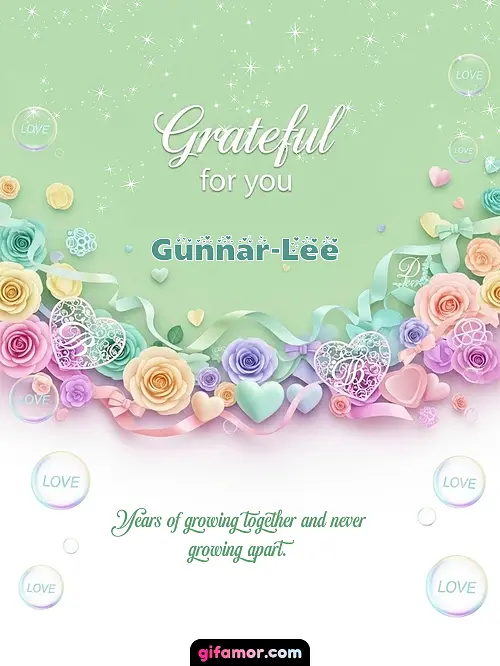 Grateful for you! III Gunnar-Lee