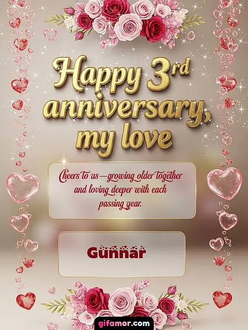 Happy 4st anniversary, my love Gunnar