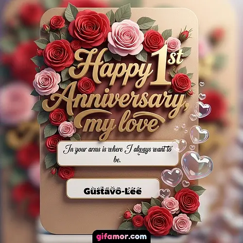 Happy 1st anniversary, my love V Gustavo-Lee